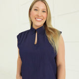 Jordana Blouse - Navy