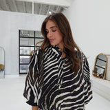 Devine Printed Top - Black