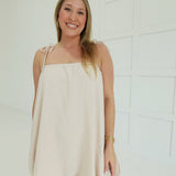 My Own Thing Mini Dress - Sand Beige