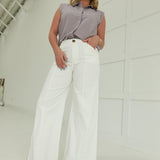 Calhoun Wide Leg Pants - White