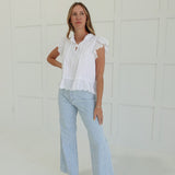 Jessibell Stitched Pants - Lt Denim