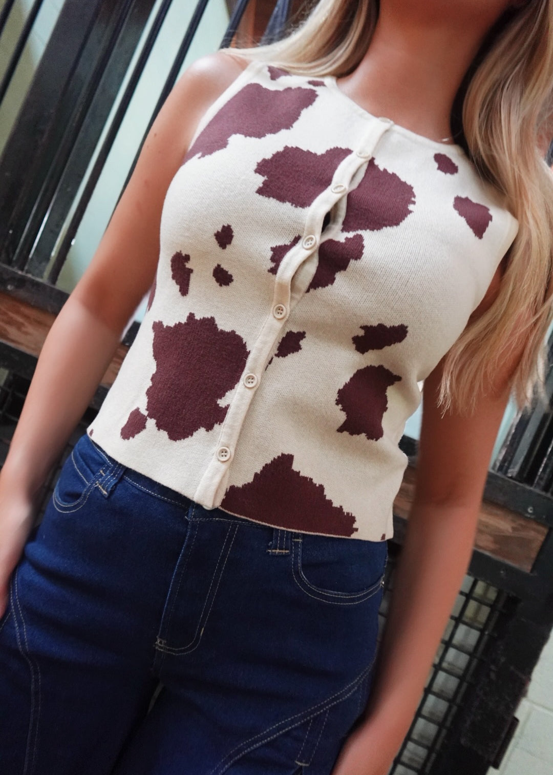 Santi Sleeveless Cardigan