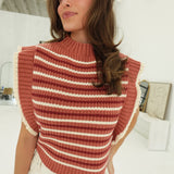 Pumpernick Sweater Vest - Rust