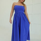 Upper Hand Midi Dress - Cobalt