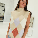 Dane Argyle Top - Taupe