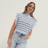 The Rendezvous Sweater Vest - Blue