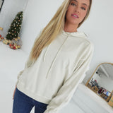 Tepper French Terry Hoodie - Sand Beige