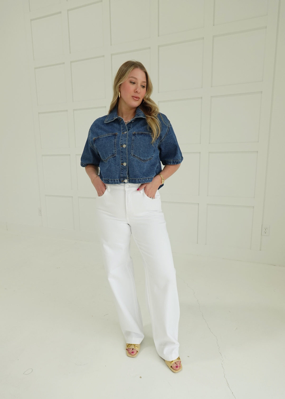 Smitty Denim Jacket Top