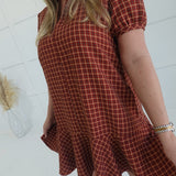 Makers Mark Mini Dress - Rust