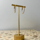 Secret Box Cz Hoops - Gold