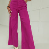 Calhoun Wide Leg Pants - Magenta
