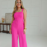 Jetlag Jumpsuit - Hot Pink