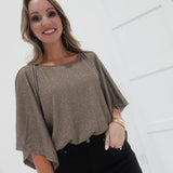 Glitz or Glam Top - Mocha