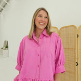 Perry Ruffle Blouse - Pink