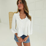 DeMarco Blouse - White