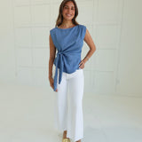 All Tied Up Top - Denim