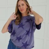 Comet Tee - Dusty Indigo