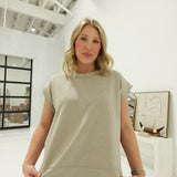 Leisure Wear Sleeveless Top - Ash Mocha
