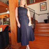 Matron of Denim Midi Dress