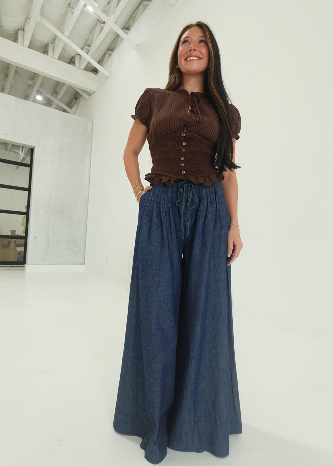 Causey Wide-Leg Trousers