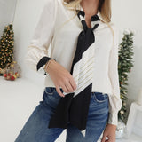 Gennett Tie Detail Blouse - Ivory