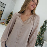 Woman's Dream Blouse - Mocha