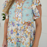 Chelle Mixed Pattern Dress