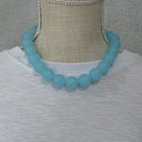 Skyblue Beaded Necklace