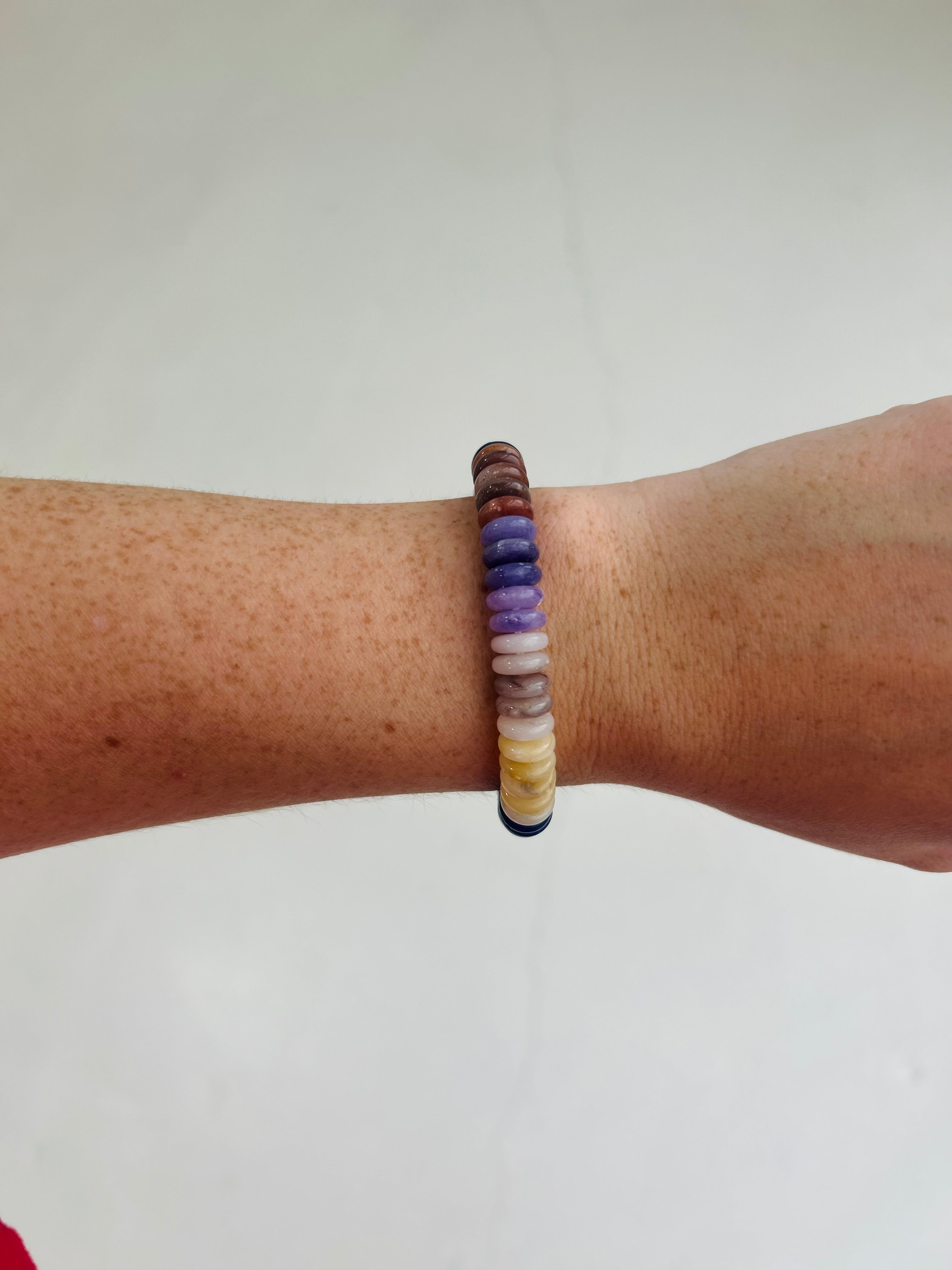 Wide Disc Stretch Bracelet