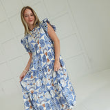 Make Things Right Midi Dress - Blue
