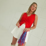 Entangled Sweater Top - Red