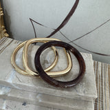 Tort + Gold Bangle Set