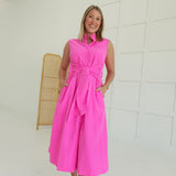 Lisbon Midi Dress - Pink