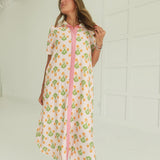 County Fair Floral Midi Dress - Pink