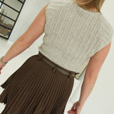 Aisa Sleeveless Sweater - Taupe