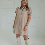 Ever After Mini Dress - Caramel
