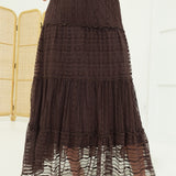 Plains Midi Skirt - Chocolate