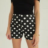 Posh Polkadot Shorts - Black