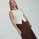 Pondering On You Top - Ivory