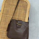 Crossbody Bucket Bag - Brown