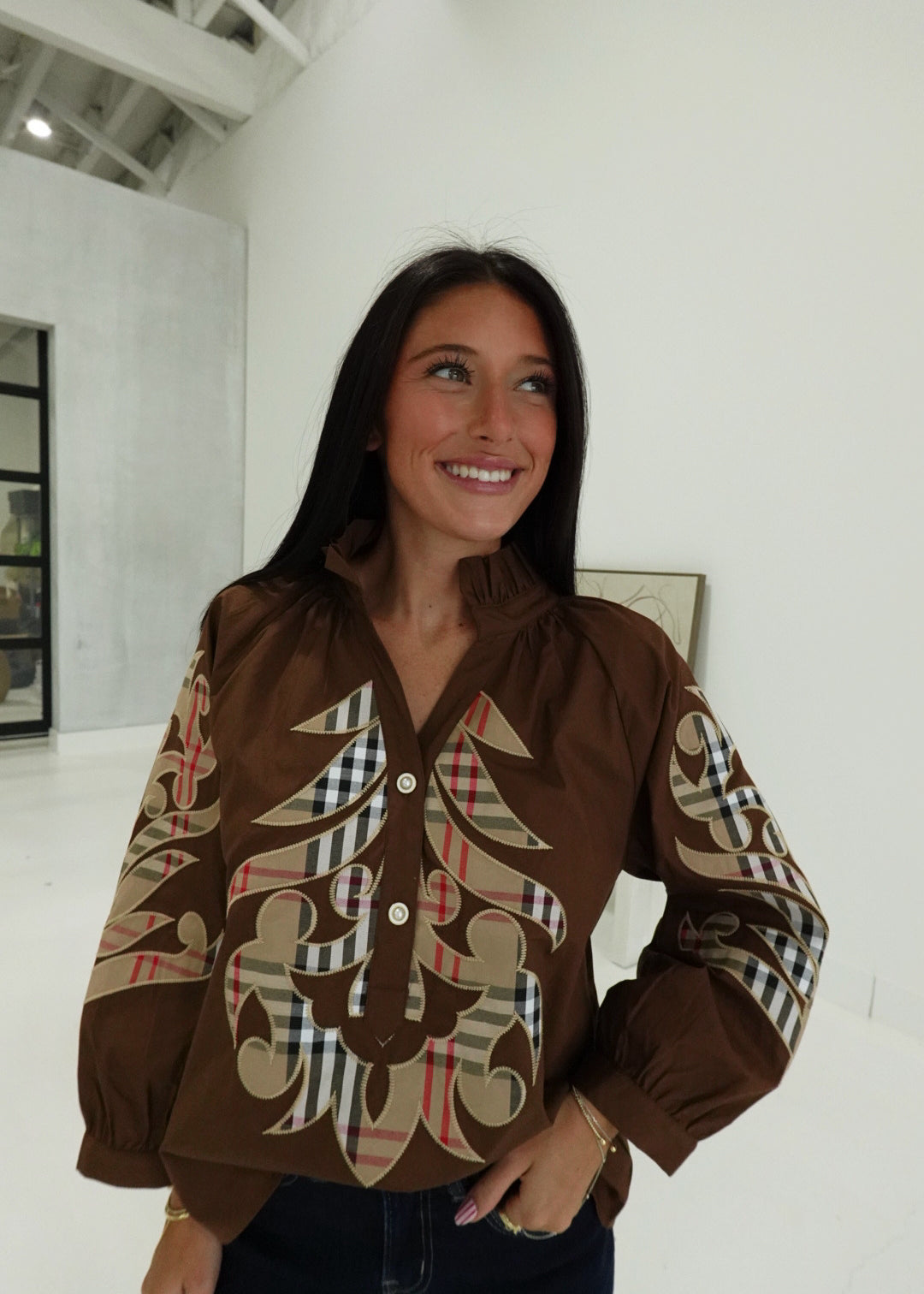 Astro Button Down Blouse