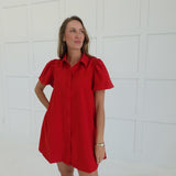 Misty Meadows Dress - Red