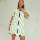 This or That Mini Dress - Lime