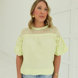 Poppy Mesh Top
