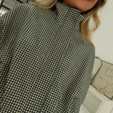 Twist on Gingham Jacket - Green