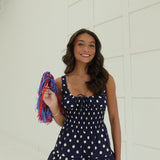 Oxford Twist Romper - Navy