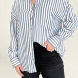 Muriel Striped Blouse - Blue