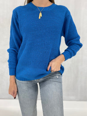 Never Better Sweater - Ocean Blue