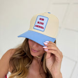 God Bless America Patch Trucker