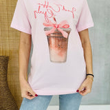 Iced Coffee Girly Graphic Tee